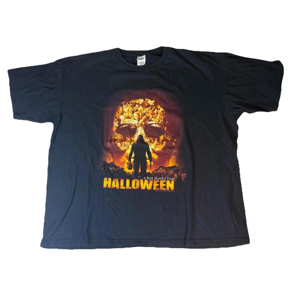 Vintage Rob Zombie‎ Halloween Film 2007 T Shirt Double sided Horror Men’s 3XL